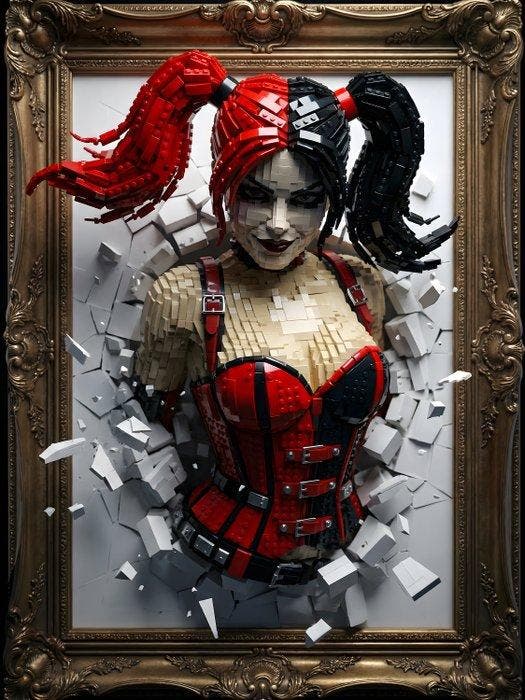 AT9 - [Canvas XXL] Harley Quinn: Frammenti di Caos, Kinderen en Baby's, Speelgoed | Duplo en Lego