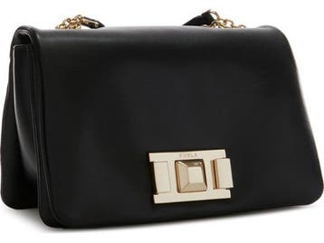 FURLA Lulu Mini Crossbody - Leren Schoudertas - 1 vak - Nero, Verzenden, Zo goed als nieuw