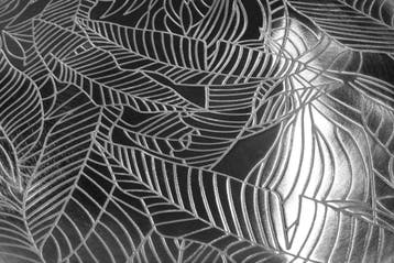 Oosterse bijzettafel CASABLANCA 50cm zilver zwart dienblad, Ophalen of Verzenden, Nieuw