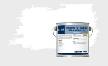 Wixx PRO PU Houtlak Ultra HighGloss Wit 10L, Wit, Nieuw, Lak, Verzenden