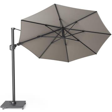 Challenger T2 premium zweefparasol 350 cm  rond manhattan, Tuin en Terras, Ophalen of Verzenden, Nieuw