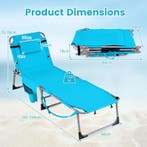 LIVSK Opvouwbare Ligstoel - 4 Verstelbare Rugleuningstanden, Verzenden, Nieuw