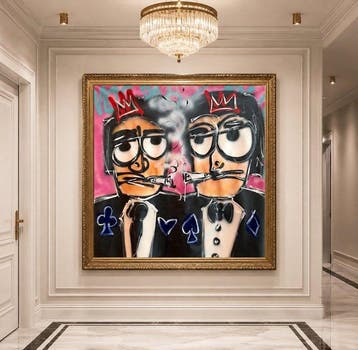 Timo Wedell - Playful Regal Duplicates - XL- Basquiat Style