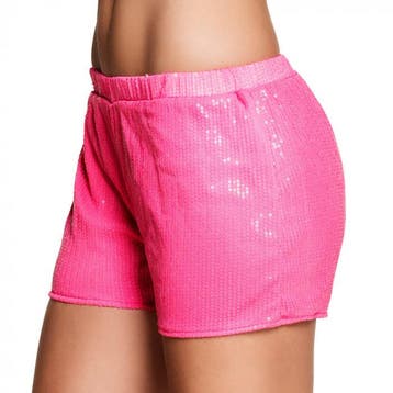 Hotpants Pailletten Neon Roze, Ophalen of Verzenden, Nieuw