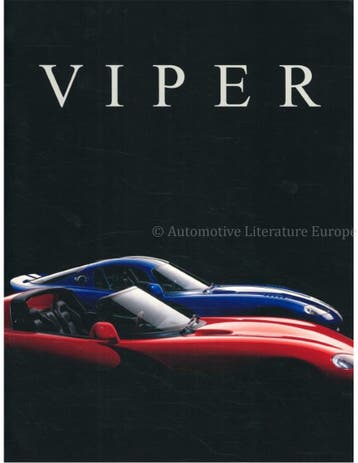 1997 DODGE VIPER BROCHURE ENGELS (USA), Nieuw, Author