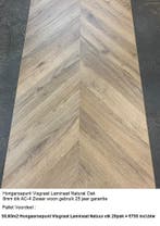 50,60m2 Hongaarsepunt Laminaat Natuur eik 20pak = €750, Bruin, 75 m² of meer, Visgraat Hongaarsepunt laminaat vloer, Nieuw