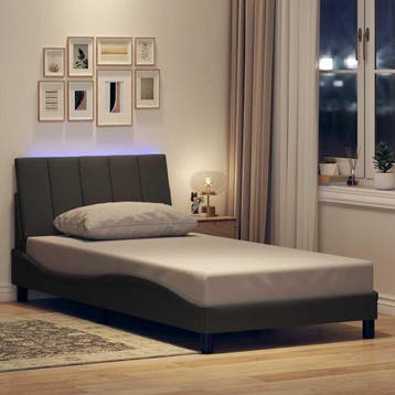 vidaXL Bedframe zonder matras Hanko 100x200 cm stof, 100 cm, Eenpersoons, Verzenden, Nieuw