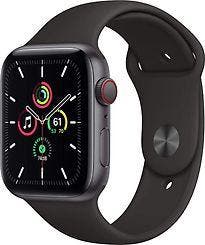 Apple Watch SE 44 mm kast van spacegrijs aluminium met zwart, Verzenden, Gebruikt