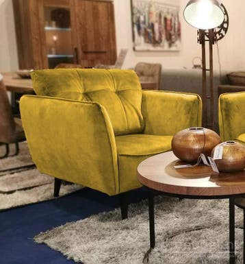 Fauteuil Akker - fauteuils - Goud, Nieuw, Stof