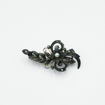 Zonder minimumprijs - Broche - 12 kt. Zilver, Geel goud