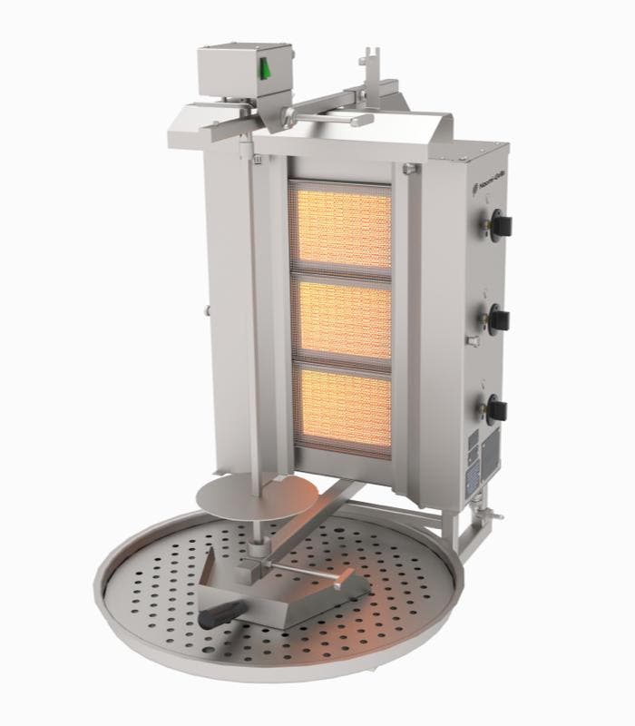 Naomi Grills EC.O.3.G | Gas Döner Grill | 3 Branders | Boven, Zakelijke goederen, Horeca | Keukenapparatuur, Nieuw in verpakking