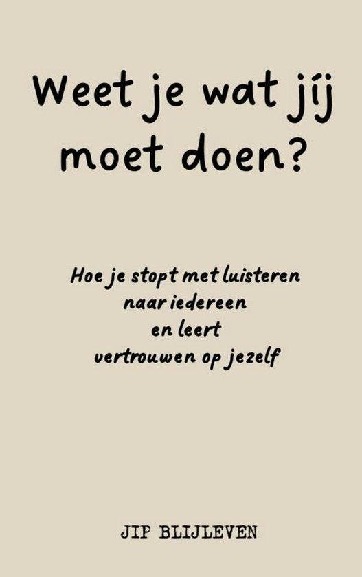 9789403827445 WEET JE WAT JIJ MOET DOEN?, Boeken, Studieboeken en Cursussen, Nieuw, Verzenden
