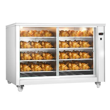 GGM Gastro | Warmhoudvitrine - 2,0kW - met glazen | WTM12D, Verzenden, Nieuw in verpakking