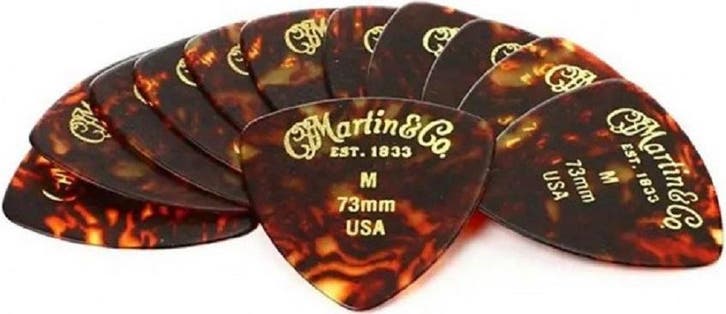 Martin 18A0050 346 plectrum medium 0.73 mm 12-pack, Muziek en Instrumenten, Instrumenten | Toebehoren, Elektrische basgitaar, Nieuw