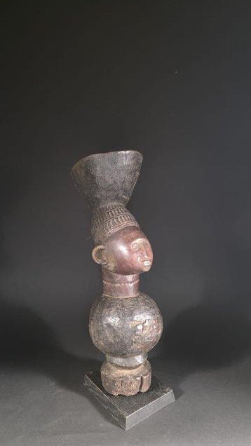 Houten beeldje - Mangbetu - DR Congo (Zonder minimumprijs)
