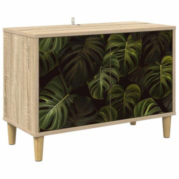 vidaXL Tv-meubel ELBURG 69 x 33 x 50 cm Sonoma Bewerkt hout, Minder dan 50 cm, Verzenden, Nieuw, Minder dan 100 cm