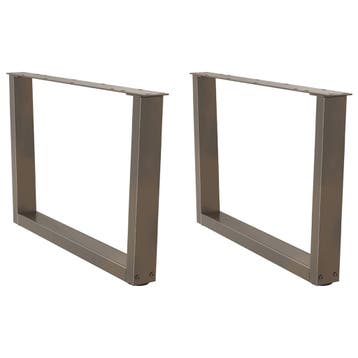 vidaXL Salontafelpoten 2 st V-vormig 70x(42-43,3) cm staal, Verzenden, Nieuw