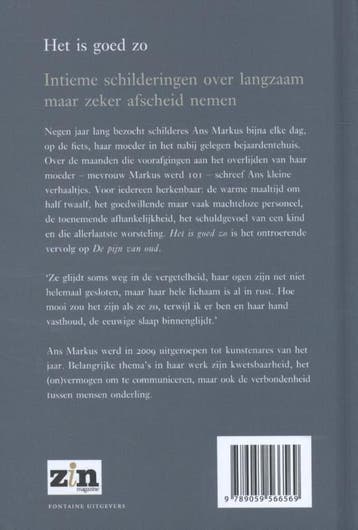 Het is goed zo 9789059566569 Ans Markus, Verzenden, Zo goed als nieuw, Ans Markus