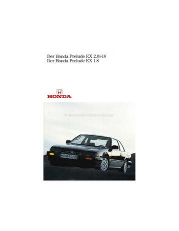 1986 HONDA PRELUDE BROCHURE DUITS, Nieuw, Honda, Author