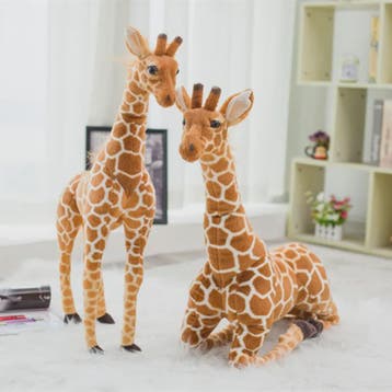 Grote Realistische Giraffe Pluche Knuffel - 35-120cm - Zacht, Dieren en Toebehoren, Overige Dieren
