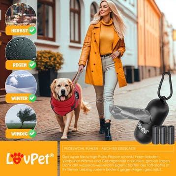 Hondenjas - Hondentrui - Winter - XL - Rood - LOVPET®, Dieren en Toebehoren, Verzenden, Zo goed als nieuw