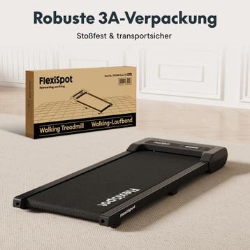 Loopband - Walking pad - Wandelband - 1-6 km/u - Zwart - FLE, Verzenden, Zo goed als nieuw