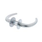 P+E Deurkruk Sabel op ronde rozet 8mm stift rvs geborsteld, Doe-het-zelf en Verbouw, Hang- en Sluitwerk, Verzenden, Nieuw