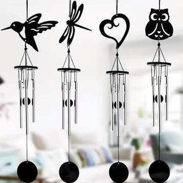 Handgemaakte Metalen Windgong met Decoratieve Hanger, Verzenden, Nieuw