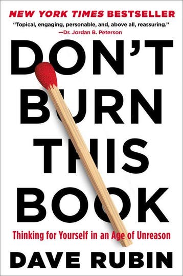 Dont Burn This Book Thinking for Yourself in an Age of, Verzenden, Gelezen, Dave Rubin
