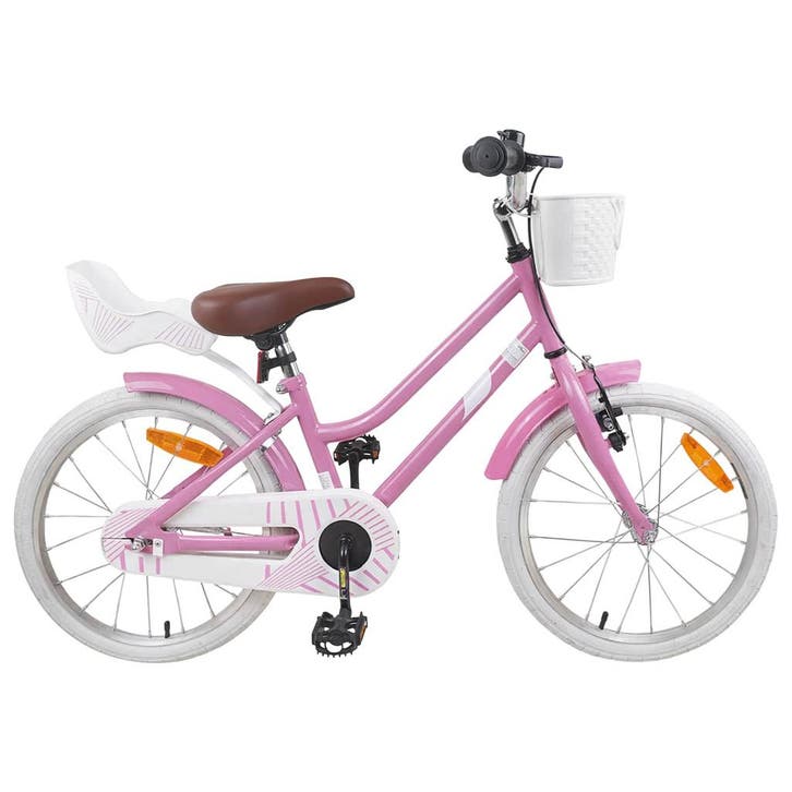 vidaXL Kinderfiets 18 Inch voor 5-7 jaar Lichtroze, Fietsen en Brommers, Fietsen | Racefietsen, Nieuw, Verzenden