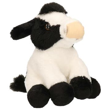 Ravensden koe knuffel - pluche - zittend - 15 cm, Verzenden, Nieuw