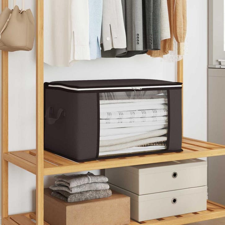 vidaXL Opbergdoos met Transparante Zijraam Antracietkleurig, Huis en Inrichting, Woonaccessoires | Kisten, Nieuw, Verzenden