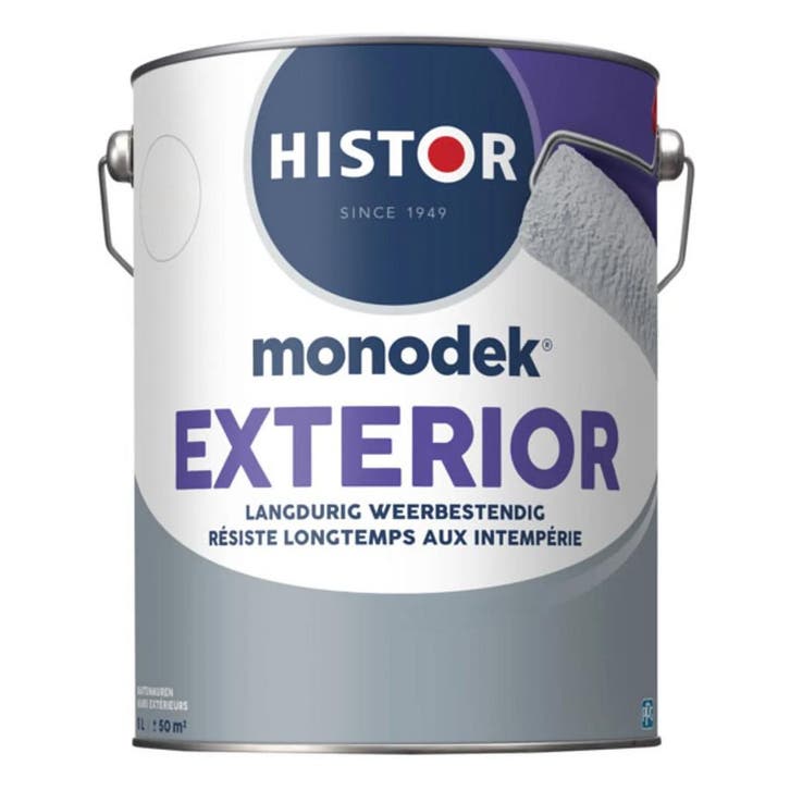 Histor Monodek Exterior Muurverf Mat RAL 9010 | Zuiver Wit, Doe-het-zelf en Verbouw, Verf, Beits en Lak, Verf, Wit, Nieuw, Minder dan 5 liter