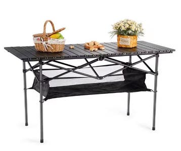 Lichtgewicht Opvouwbare Campingtafel met Netopberging, Verzenden, Nieuw