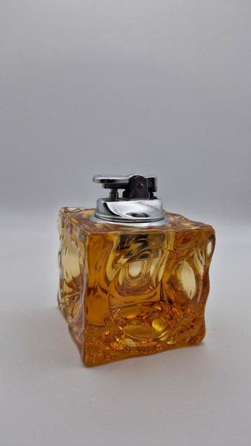 Zonder minimumprijs - Tafelaansteker - Glas, gechromeerd, Nieuw