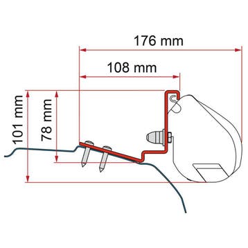 Fiamma Ford Custom Capcoast/Capland/Caplife Kit F35, Caravans en Kamperen, Ophalen of Verzenden, Nieuw