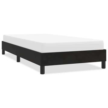 vidaXL Bedframe zonder matras 80x220 cm fluweel zwart, Eenpersoons, Verzenden, Zwart, Nieuw