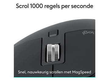 Logitech -  Mx Master 3s Se - Graphite Muis  - Zwart, Computers en Software, Muizen, Muis, Ergonomisch, Verzenden, Logitech