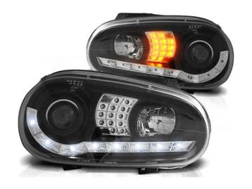 Koplamp units LED dagrijverlichting Chrome geschikt voor VW, Auto-onderdelen, Verlichting, Verzenden, Nieuw, Volkswagen