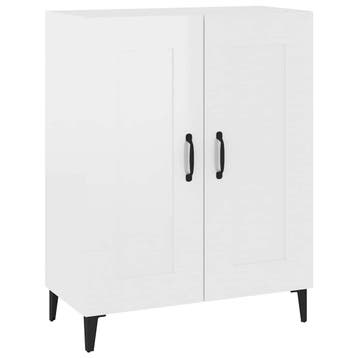 Sidetable hoogglans wit - 52% korting (Retourkans!), Met plank(en), Gebruikt, Modern, 25 tot 50 cm