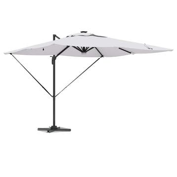 vidaXL Roma Parasol Beige 286 x 284 x 270 cm Aluminium en, Verzenden, Nieuw, 2 tot 3 meter