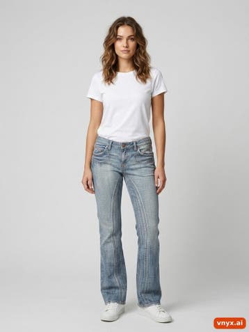 LUCKY FEMME Jeans Dames maat W32 Grijs Vintage, Ophalen of Verzenden, Nieuw
