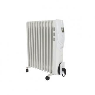 Olieradiator | Perel (2500W, Ruimtes tot 30 m², LCD scherm), Doe-het-zelf en Verbouw, Verwarming en Radiatoren, Nieuw, Verzenden