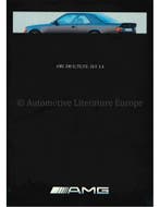 1991 MERCEDES BENZ E KLASSE PROGRAMMA AMG BROCHURE ENGELS, Nieuw, Author
