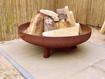 Gofire Lev vuurschaal cortenstaal 120 cm, Verzenden, Nieuw