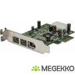 StarTech.com 3-poort 2b 1a Low Profile 1394 PCI Express, Verzenden, Nieuw, Startech
