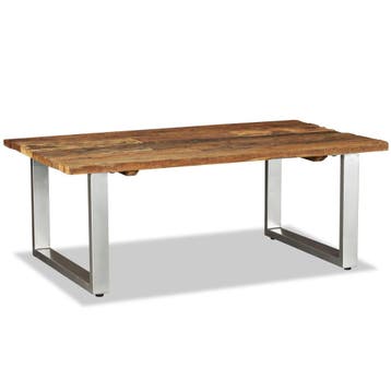 vidaXL Salontafel 100x60x38 cm massief gerecycled hout, 100 tot 150 cm, Verzenden, Nieuw, 50 tot 100 cm