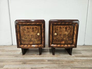 Nachtkastje (2) - Toscaanse nachtkastjes uit de jaren ’40 in, Antiek en Kunst, Antiek | Meubels | Stoelen en Banken