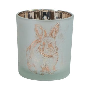 Theelichthouder konijn brons small 8cm, Verzenden, Nieuw