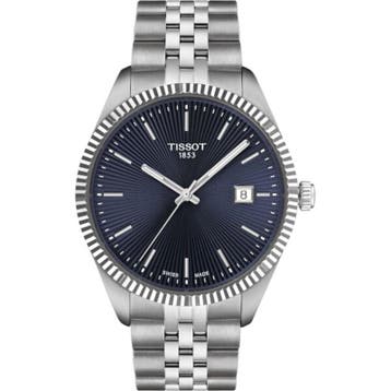 Heren horloge Tissot, Ballade 40mm, silver/blue, Nieuw